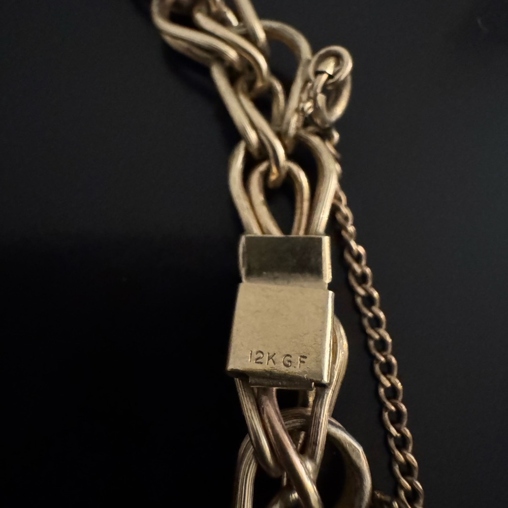 12K Gold Filled Fancy Link Bracelet - Picture 2 of 6